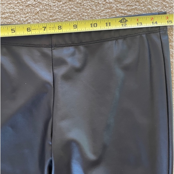 Fun Faux leather ankle length pant. Pull on. - Picture 2 of 7